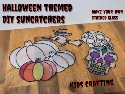 Halloween Themed DIY suncatchers - kids craft