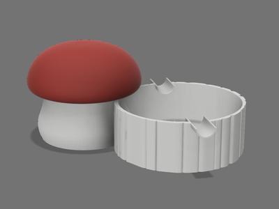 Mushroom Jar Ashtray
