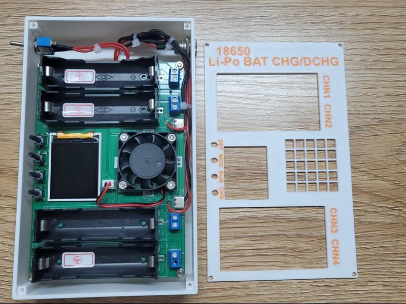 4-channel 18650 battery charge/discharge/internal resistance measurement device dedicated case