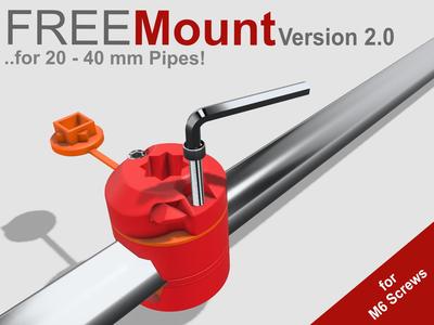 FREEMount PIPE Edition for M6 screws