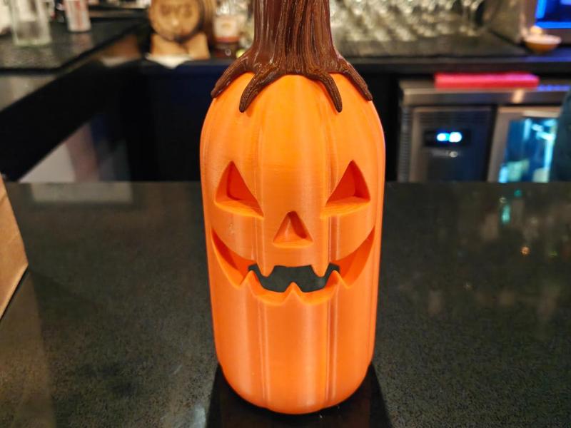 Happy Wine Jack O Lantern