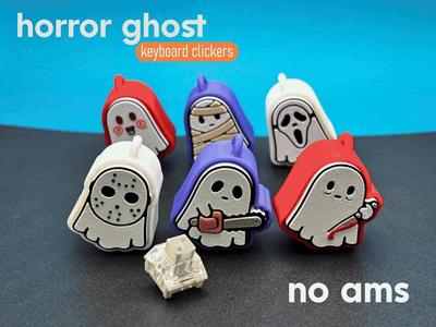 Horror Ghost Halloween Fidget Clicker | No AMS