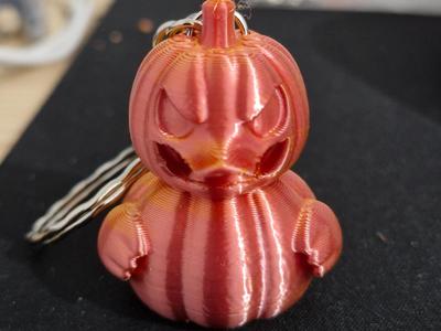 cute pumpkin rubber duck