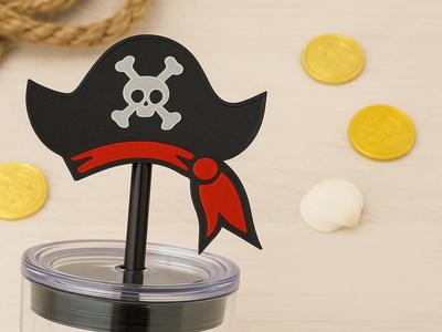 Pirate Hat Stanley Straw Topper