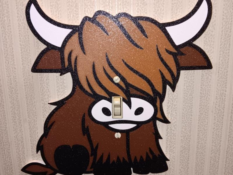 Highland Cow Light Switch Cover Plate