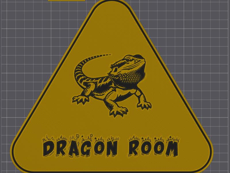 Dragon room sign