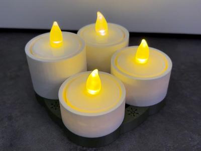 Advent wreath for electric tea lights