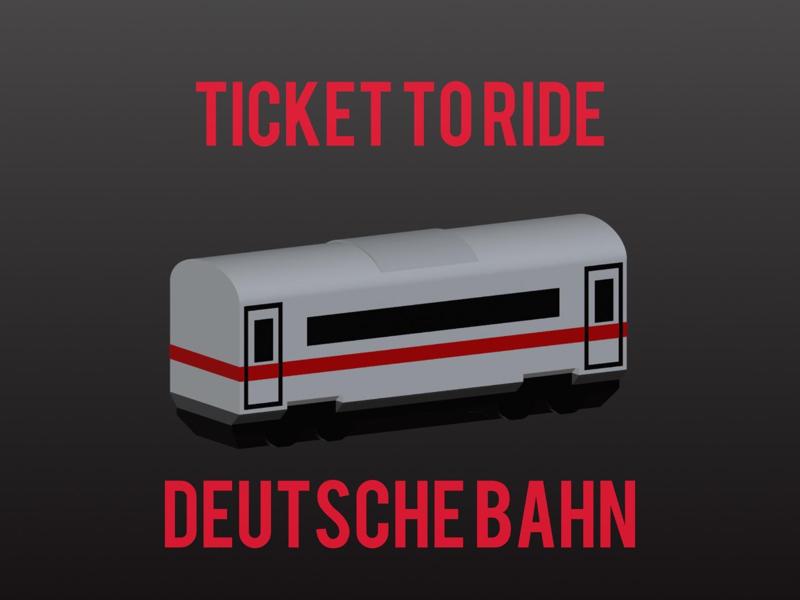 Ticket to Ride Deutsche Bahn NO SUPPORTS