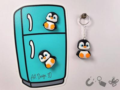 Flexi Penguin – Magnet & Keychain