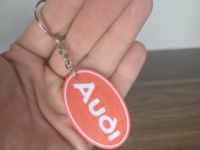 Audi Retro Keychain