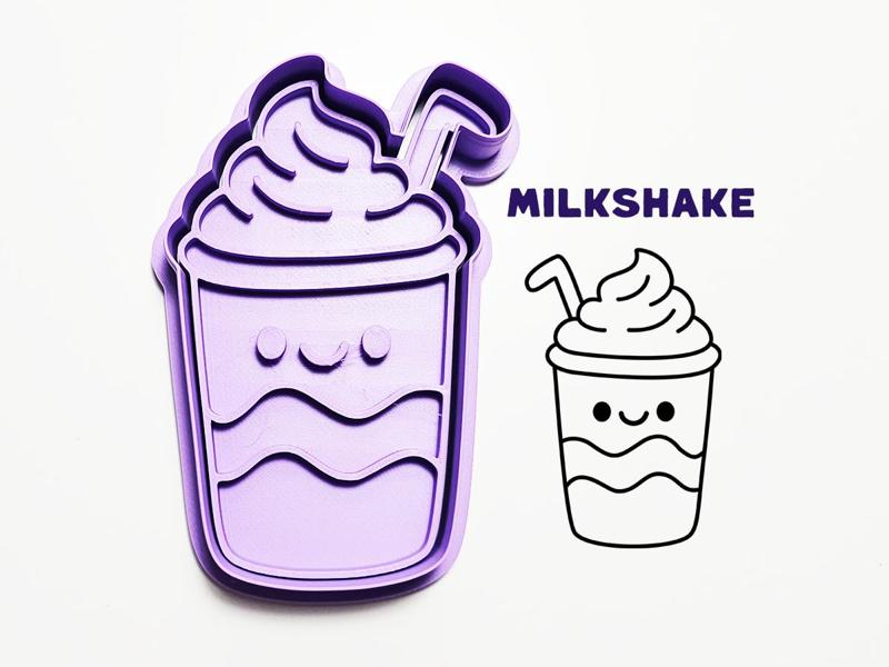 Milkshake Cookie Cutter / Stamp