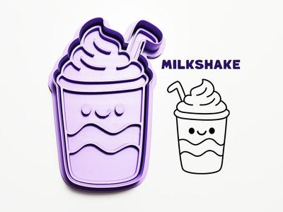 Milkshake Cookie Cutter / Stamp