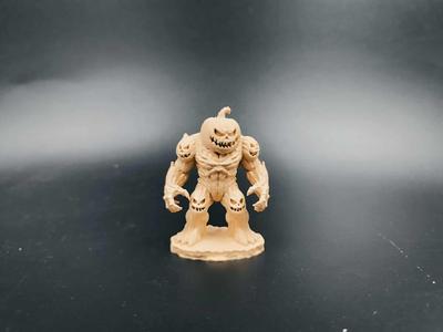 Pumpkin Golem miniature - D&D - RPG - Fantasy