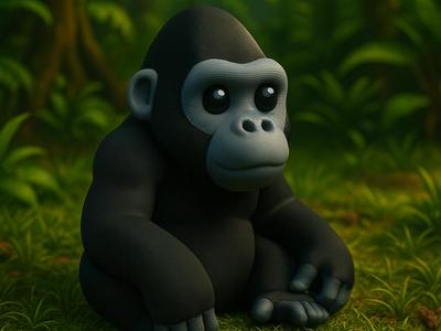 Gorilla Keychain