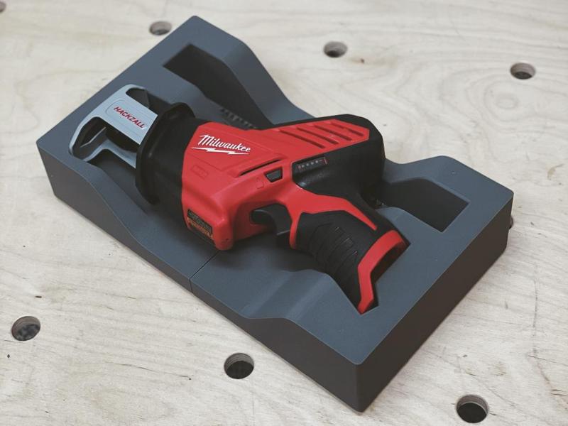 Gridfinity Milwaukee M12 Hackzall  2420-20 Saw