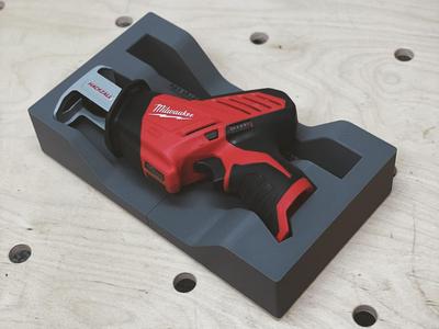 Gridfinity Milwaukee M12 Hackzall  2420-20 Saw
