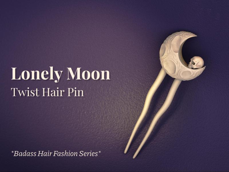 Lonely Moon - Twist Hairpin