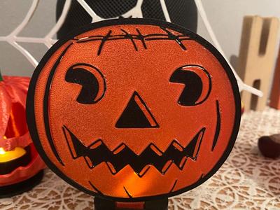 Halloween Pumpkin combinable with LED Candle Module
