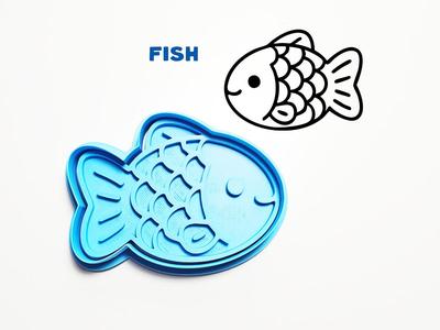 Fish Cookie Cutter / Stamp