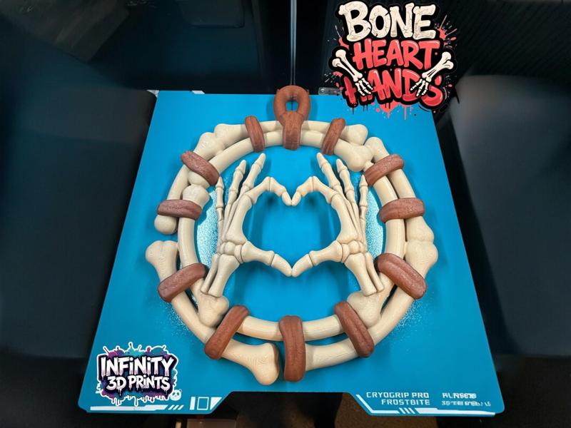 BONE HEART HANDS - WREATH