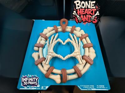BONE HEART HANDS - WREATH