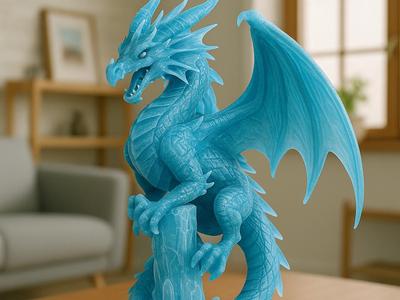 Ice Dragon Guardian of the Glacier