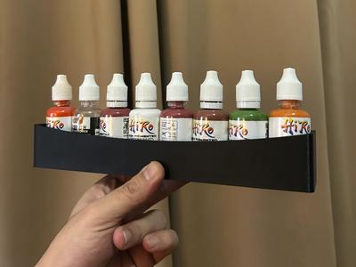 Wall-Mount Shelf for Paint/Ink Bottles 30mm Diamet
