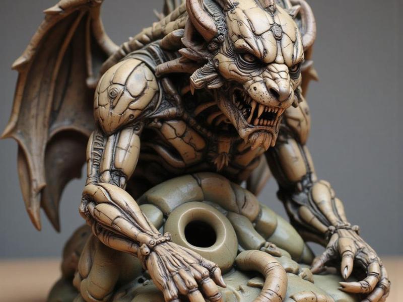 gargoyle with pen holder