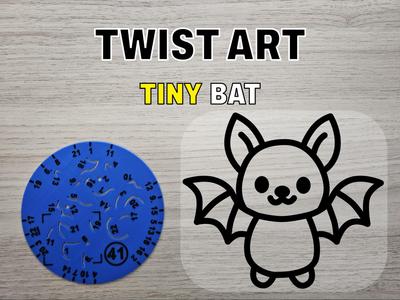 Twist Art 41 Bat - Rotary Drawing Stencil
