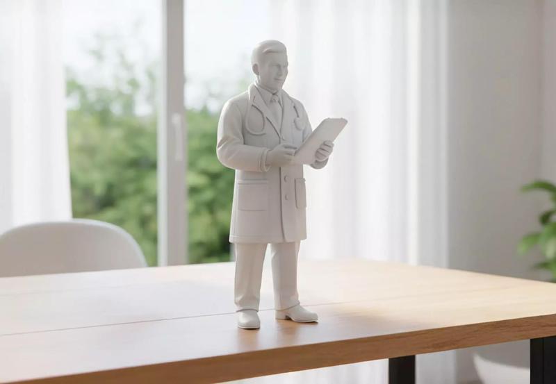 Doctor with Clipboard 3D Printable