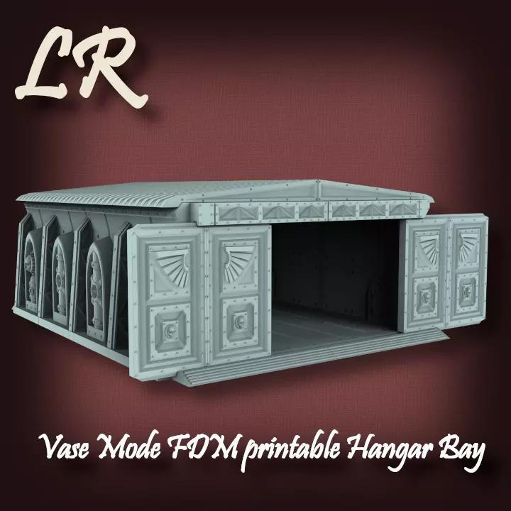 Vase Mode FDM printable Hangar Bay