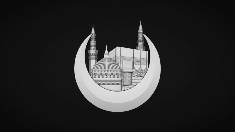 Makka Madina Kaabe Bas Relief