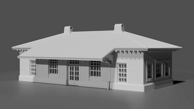 Hyde Park Train Station Detailed Replica