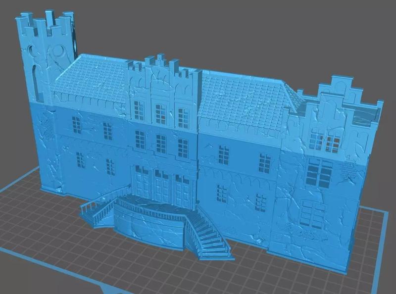 4-part renaissance or medieval church castle