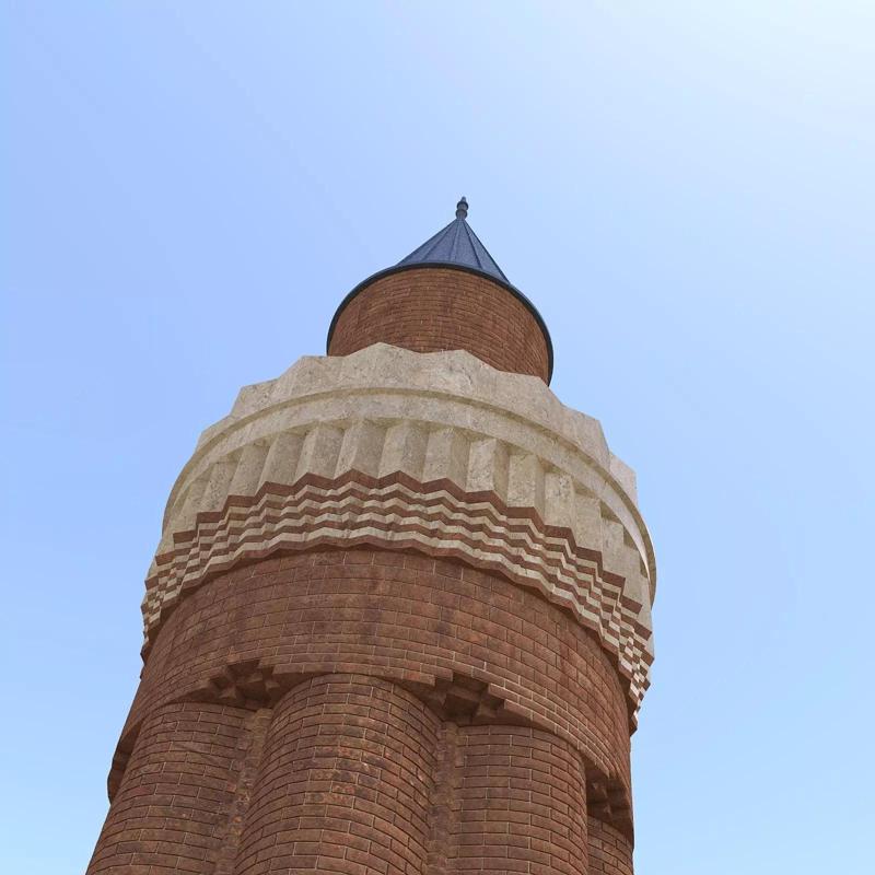 Historical Antalya Yivli Minare Architectural 3D Model STL