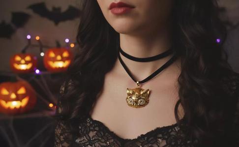 The Bewitched Cat Pendant - for Him and Her