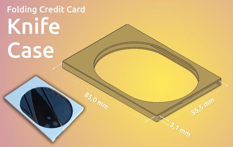 Folding Credit Card Knife Case