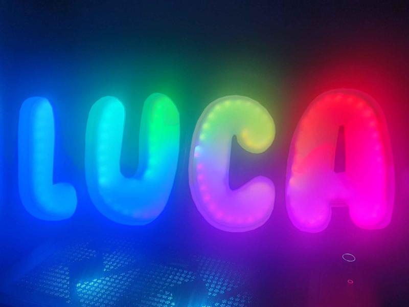 Luca | Name with LEDs