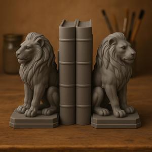 Lion Bookends