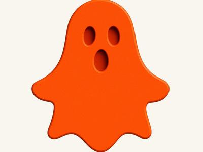 minimalist Halloween ghost