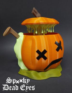 Spooky Dead Eyes Pumpkin