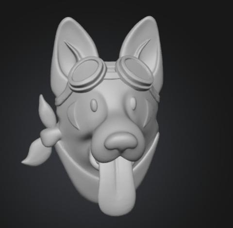 Fallout 4 Dogmeat Cabochon