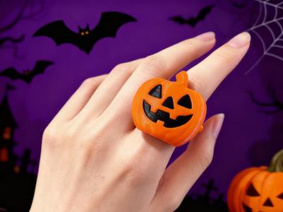 Halloween Pumpkin Ring (3g only)