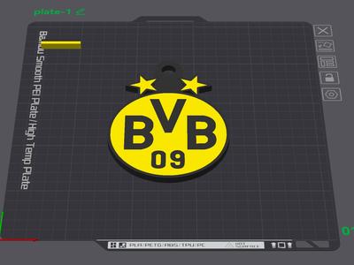 BORUSSIA DORTMUND FOOTBALL KEYCHAIN