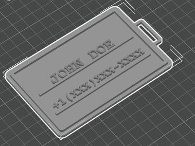 Customizable Luggage Name Tag (NO AMS NEEDED)