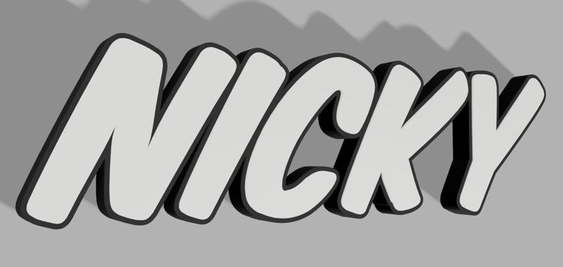 NICKY LED - Namenslampe (Name Lamp)