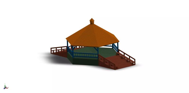 Gazebo Model wooden