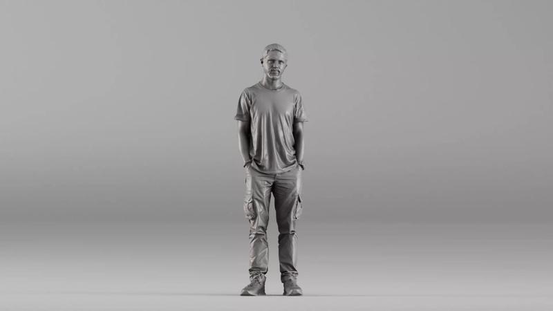 001657 Man in Casual Clothing 3dp