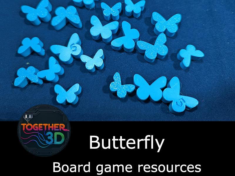 Butterfly - board game resource token