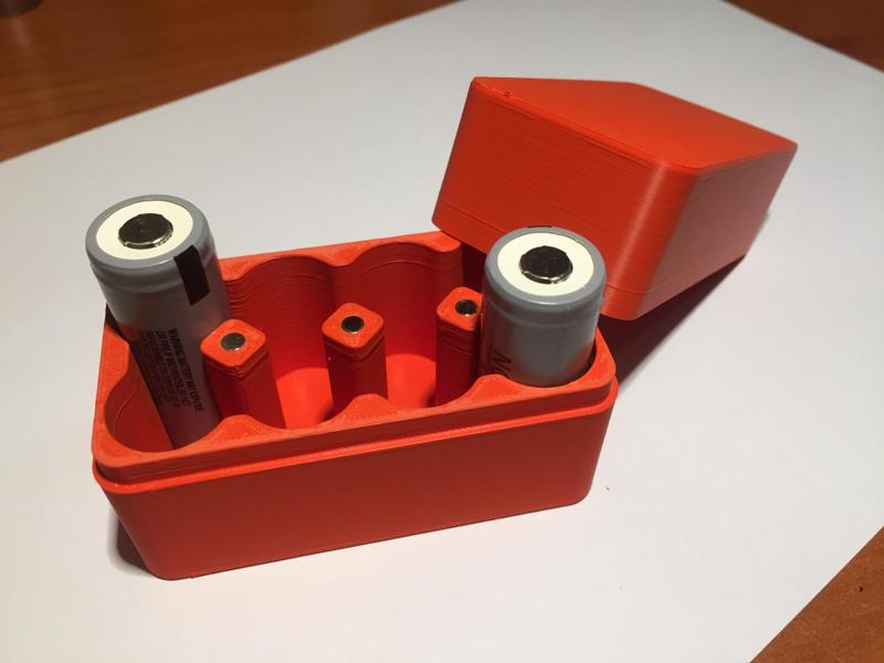 Box Battery 18500 x8pz V2